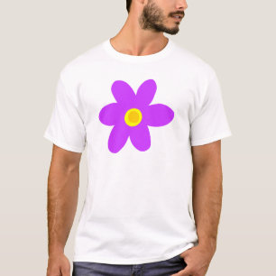 Camiseta Flor roxa grande