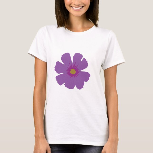 Camiseta Flor Roxo (Frente)