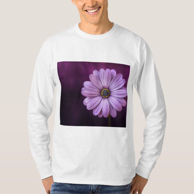 Camiseta Flor Roxo no Bloom (Frente)