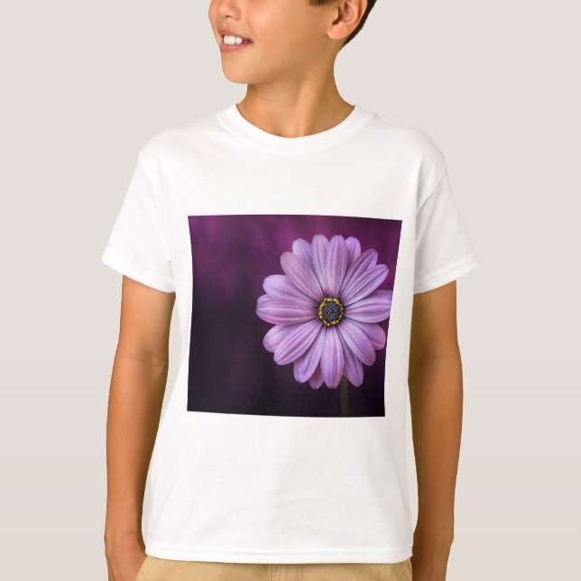 Camiseta Flor Roxo no Bloom (Frente)