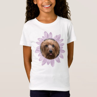 Camiseta Flor Roxo Personalizado