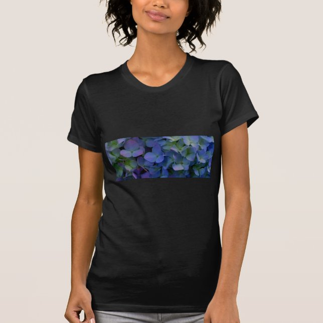Camiseta Flor roxo, púrpura, empoeirado (Frente)