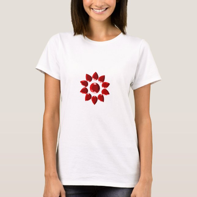 Camiseta Flor Ruby (Frente)