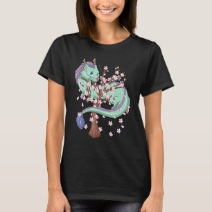 Camiseta Flor Sakura Dragon Cherry Blossom Sakura