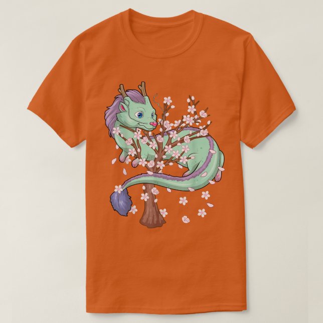 Camiseta Flor Sakura Dragon Cherry Blossom Sakura (Frente do Design)
