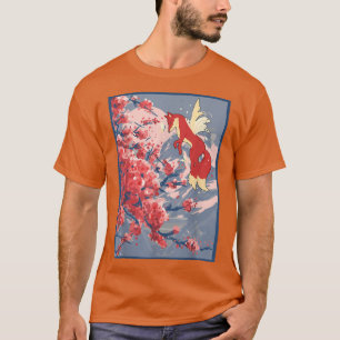 Camiseta Flor Sakura, Flor Sakura, Flor de Raposa Japonês