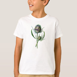 Camiseta Flor selvagem da antiguidade do cardo do Scottish
