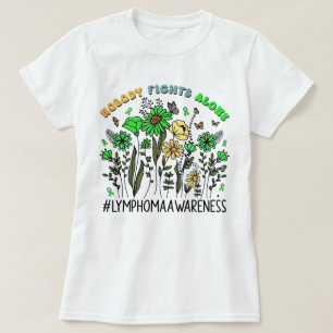 Camiseta Flor Selvagem Ninguém Luta Sozinha Contra O Linfom