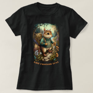 Camiseta Flor silvestre de Chipmunk Viajante, Amantes de Ch
