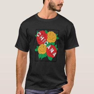 Camiseta Flor Tradicional de Patrimônio Chicana
