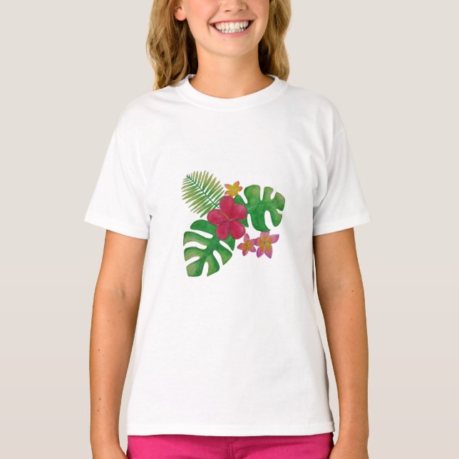 Camiseta Flor tropical (Frente)