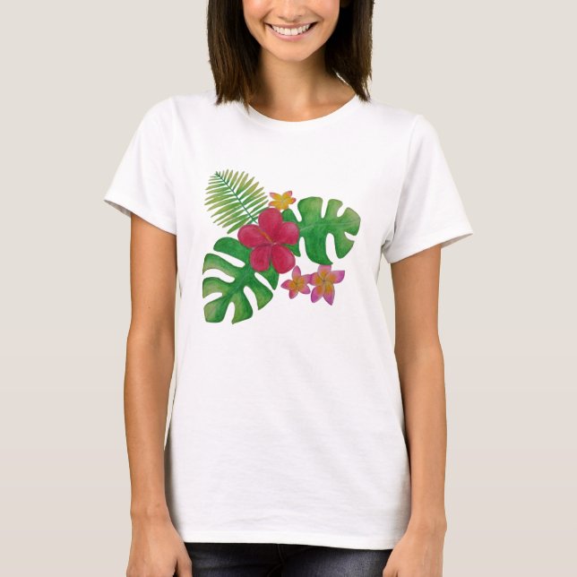 Camiseta Flor tropical (Frente)