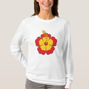 Camiseta Flor Tropical de Red Hibiscus