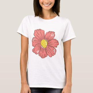 Camiseta Flor vermelha