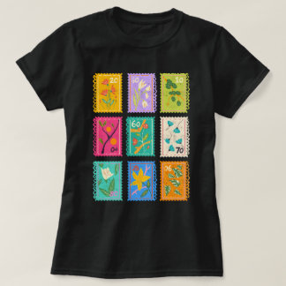 Camiseta Flor Whimsical Stamps Boho Flower Girly