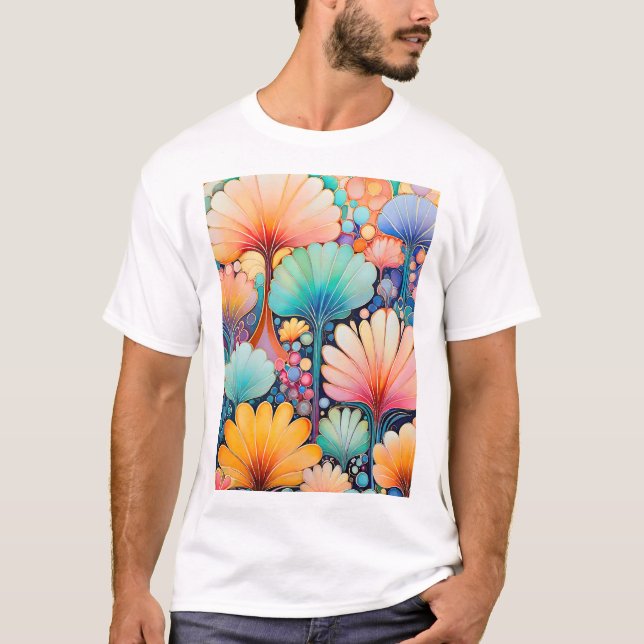Camiseta Flora 6 Pastel Floral (Frente)