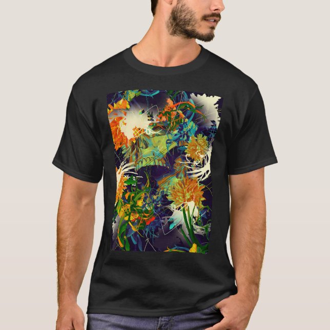 Camiseta Flora de Caveira (Frente)