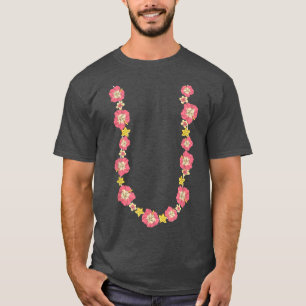 Camiseta Flora de Vacinas Tropicais de Verão da Cadeia Flor