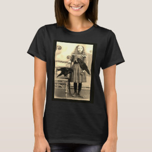 Camiseta Flora e seus corvos do animal de estimação