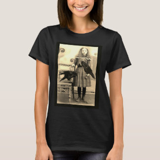 Camiseta Flora e seus corvos do animal de estimação