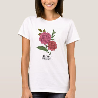 Camiseta Flora Femme mulheres botânicas