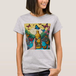 Camiseta Flora Flutuante: Designs de T-Shirt Inspirados na