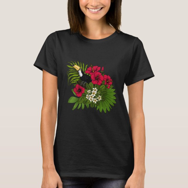 Camiseta Flora tucana e tropical 4 (Frente)
