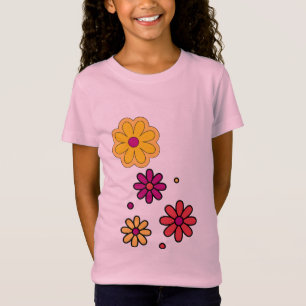 Camiseta Florais de Margarida de Verão para Mulheres