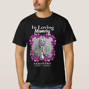 Camiseta Florais Em Memória Amorosa Foto Perda da Mãe
