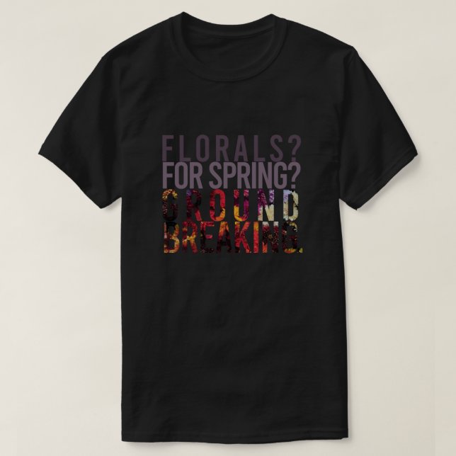Camiseta Florais Para Quebra-Mata De Primavera. O diabo Ves (Frente do Design)