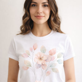 Camiseta Florais Pastel Perfeitos