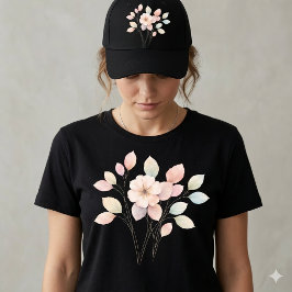 Camiseta Florais Pastel Perfeitos