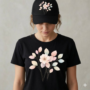 Camiseta Florais Pastel Perfeitos