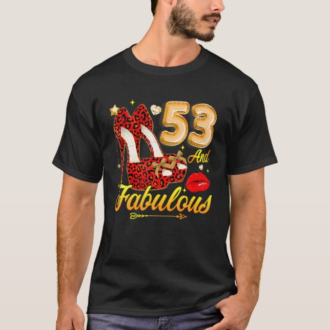 Camiseta Floral 53 E Fabuloso 53º Aniversário Wo (Frente)