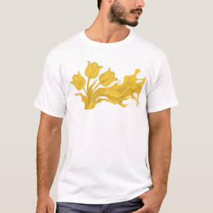 Camiseta FLORAL ABSTRATO Edgy Designer Gráfico
