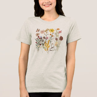 Camiseta floral adorável