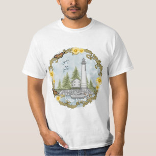 Camiseta Floral Alabama Lighthouse
