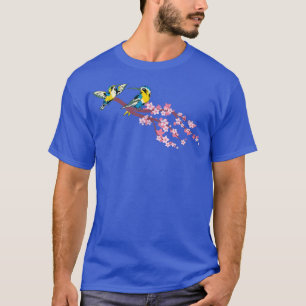Camiseta Floral Amante de os animais Sakura Cereja Blossom 