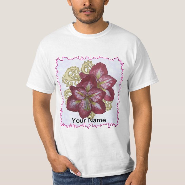 Camiseta Floral Amaryllis T-Shirt (Frente)
