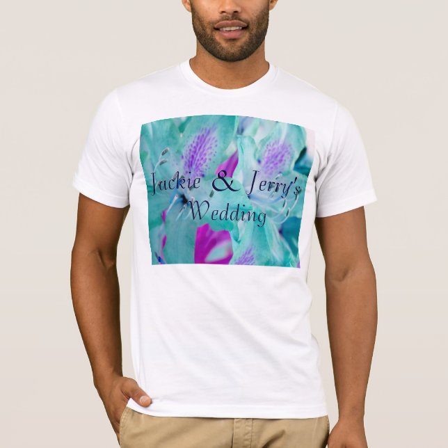 Camiseta Floral Azul (Frente)