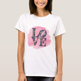 Camiseta Floral Básica de Amor Moderno