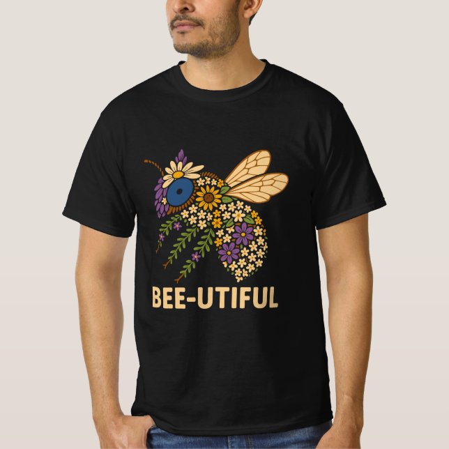 Camiseta Floral Bee Fusion Bee-Uely (Frente)