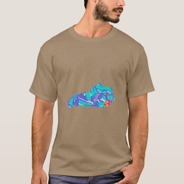 Camiseta Floral Blues Kentucky (Frente)