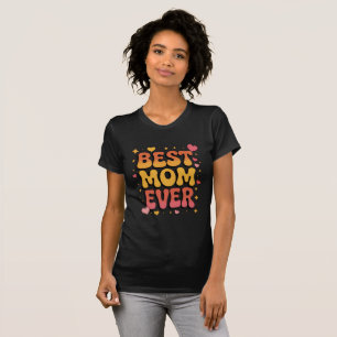 Camiseta Floral Boho Melhor Mamãe de Todos os Temp