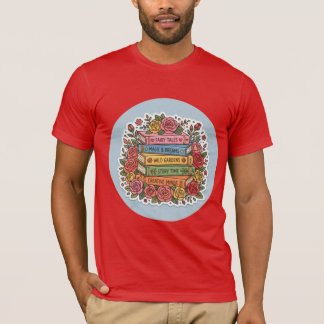 Camiseta Floral Bookworm | Leitura Fofa & Uvas Ros