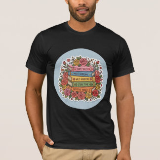 Camiseta Floral Bookworm | Leitura Fofa & Uvas Ros