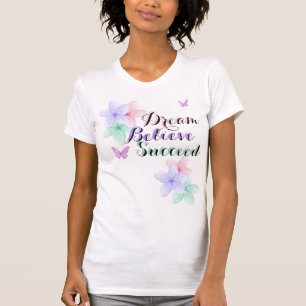 Camiseta Floral Borboleta Sonho Aquarela Professor