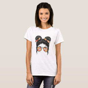 Camiseta Floral Bun Girl - Summer Chic