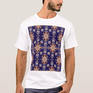 Camiseta Floral Clássico: Padrão de Vintagem do Eterno