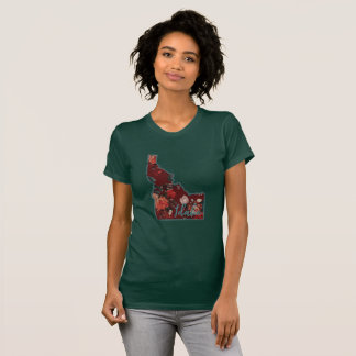 Camiseta Floral Crimson & Teal Idaho